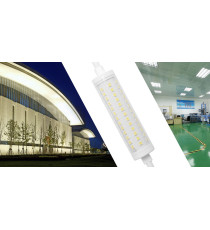 LAMPADINA LED R7S 16W 118mm 2100 LUMEN 6500K LUCE FREDDA D29XH118mm ANGOLO 360 GRADI EQUIVALE A 131W INCADESCENZA CLASSE A+