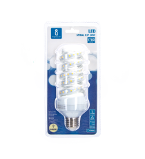LAMPADINA LED SPIRALE B5 20W E27 1780 LUMEN 4000K LUCE NATURALE D60XH158mm ANGOLO 360 GRADI EQUIVALE 114W INCADESCENZA AIGOSTAR LAMPADINA LED SPIRALE B5 20W E27 1780 LUMEN 4000K LUCE NATURALE D60XH158mm ANGOLO 360 GRADI EQUIVALE 114W INCADESCENZA AIGOSTAR