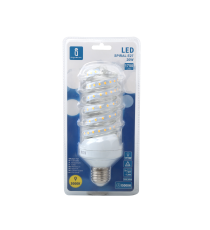 LAMPADINA LED SPIRALE B5 20W E27 2070 LUMEN 3000K LUCE CALDA D61XH160mm ANGOLO 360 GRADI EQUIVALE 129W INCADESCENZA A+ LAMPADINA LED SPIRALE B5 20W E27 2070 LUMEN 3000K LUCE CALDA D61XH160mm ANGOLO 360 GRADI EQUIVALE 129W INCADESCENZA A+