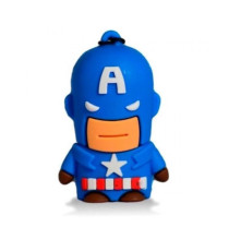 PENDRIVE 32GB CAPITAN AMERICA TECHONETECH TEC5094-32 32 GB USB 2.0 - MEMORIA 32GB AVENGERS 3D PENDRIVE 32GB CAPITAN AMERICA TECHONETECH TEC5094-32 32 GB USB 2.0 - MEMORIA 32GB AVENGERS 3D