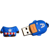 PENDRIVE 32GB CAPITAN AMERICA TECHONETECH TEC5094-32 32 GB USB 2.0 - MEMORIA 32GB AVENGERS 3D PENDRIVE 32GB CAPITAN AMERICA TECHONETECH TEC5094-32 32 GB USB 2.0 - MEMORIA 32GB AVENGERS 3D