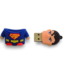 PENDRIVE 32GB SUPERMAN TECHONETECH TEC5099-32 32 GB USB 2.0 - MEMORIA 32GB SUPERMAN 3D PENDRIVE 32GB SUPERMAN TECHONETECH TEC5099-32 32 GB USB 2.0 - MEMORIA 32GB SUPERMAN 3D