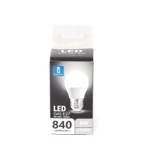 LAMPADINA LED A5 G45 9W ATTACCO E27 840 LUMEN COLOR BOX 6500K LUCE FREDDA ANGOLO 175 D45H80mm EQUIVALE 62W INCANDESCENZA LAMPADINA LED A5 G45 9W ATTACCO E27 840 LUMEN COLOR BOX 6500K LUCE FREDDA ANGOLO 175 D45H80mm EQUIVALE 62W INCANDESCENZA