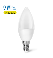 LAMPADINA LED A5 C35 9W ATTACCO E14 675 LUMEN 3000K LUCE CALDA ANGOLO 280 D37H112mm EQUIVALE 52W INCANDESCENZA LAMPADINA LED A5 C35 9W ATTACCO E14 675 LUMEN 3000K LUCE CALDA ANGOLO 280 D37H112mm EQUIVALE 52W INCANDESCENZA