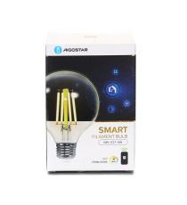 LAMPADINA SMART LED A FILAMENTO G95 6W E27 WIFI CCT 2700K-6500K 850 LUMEN D95H130mm COMPATIBILE ALEXA GOOGLE ASSISTANT LAMPADINA SMART LED A FILAMENTO G95 6W E27 WIFI CCT 2700K-6500K 850 LUMEN D95H130mm COMPATIBILE ALEXA GOOGLE ASSISTANT