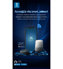 LAMPADINA SMART LED GU10 7W C37 WIFI RGB+CCT 3000K-6500K 450 LUMEN D50*H72mm COMPATIBILE CON ALEXA E GOOGLE ASSISTANT FARETTO