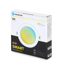 FARETTO DA INCASSO SMART 9W WIFI CCT 3000K-6500K 780 LUMEN D145*H25.5mm COMPATIBILE CON ALEXA E GOOGLE ASSISTANT - AIGOSTAR FARETTO DA INCASSO SMART 9W WIFI CCT 3000K-6500K 780 LUMEN D145*H25.5mm COMPATIBILE CON ALEXA E GOOGLE ASSISTANT - AIGOSTAR
