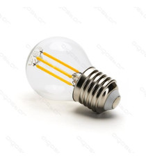 LAMPADINA LED FILAMENTO G45 4W ATTACCO E27 COLOR BOX 470 LUMEN 2700K LUCE CALDA D45H73mm EQUIVALE A 40W INCADESCENZA LAMPADINA LED FILAMENTO G45 4W ATTACCO E27 COLOR BOX 470 LUMEN 2700K LUCE CALDA D45H73mm EQUIVALE A 40W INCADESCENZA