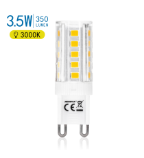 LAMPADINA LED G9 3,5W 350 LUMEN 3000K LUCE CALDA L49W16H16mm ANGOLO 360 GRADI EQUIVALE A 32W INCADESCENZA - AIGOSTAR LAMPADINA LED G9 3,5W 350 LUMEN 3000K LUCE CALDA L49W16H16mm ANGOLO 360 GRADI EQUIVALE A 32W INCADESCENZA - AIGOSTAR