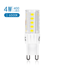 LAMPADINA LED G9 4W 400 LUMEN 6500K LUCE FREDDA L55W17H17mm ANGOLO 360 GRADI EQUIVALE A 35W INCADESCENZA - AIGOSTAR LAMPADINA LED G9 4W 400 LUMEN 6500K LUCE FREDDA L55W17H17mm ANGOLO 360 GRADI EQUIVALE A 35W INCADESCENZA - AIGOSTAR