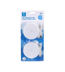 LUCE NOTTURNA LED A CALAMITA 1W 45 LUMEN CON RICARICA USB 6500K LUCE FREDDA CONFEZIONE 2PZ - MODIFICA INTENSITA' TOUCH!! LUCE NOTTURNA LED A CALAMITA 1W 45 LUMEN CON RICARICA USB 6500K LUCE FREDDA CONFEZIONE 2PZ - MODIFICA INTENSITA' TOUCH!!