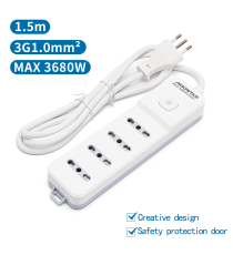 MULTIPRESA CIABATTA ELETTRICA 4 POSTI CON INTERRUTTORE GENERALE CAVO 1,5 METRI SPINA:16A 250V 2P+E PRESA:16A 250V 4-WAY P17-P11 MULTIPRESA CIABATTA ELETTRICA 4 POSTI CON INTERRUTTORE GENERALE CAVO 1,5 METRI SPINA:16A 250V 2P+E PRESA:16A 250V 4-WAY P17-P11