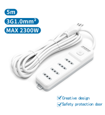 MULTIPRESA CIABATTA ELETTRICA 4 POSTI CON INTERRUTTORE GENERALE CAVO DA 5 METRI SPINA:10A 250V 2P+E PRESA:10A 250V 4-WAY P11 MULTIPRESA CIABATTA ELETTRICA 4 POSTI CON INTERRUTTORE GENERALE CAVO DA 5 METRI SPINA:10A 250V 2P+E PRESA:10A 250V 4-WAY P11