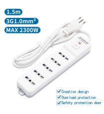 MULTIPRESA CIABATTA ELETTRICA 5 POSTI CON INTERRUTTORE GENERALE CAVO DA 1,5 METRI SPINA:10A 250V 2P+E PRESA:5-WAY P17/P11 MULTIPRESA CIABATTA ELETTRICA 5 POSTI CON INTERRUTTORE GENERALE CAVO DA 1,5 METRI SPINA:10A 250V 2P+E PRESA:5-WAY P17/P11