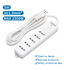 MULTIPRESA CIABATTA ELETTRICA 5 POSTI CON INTERRUTTORE GENERALE CAVO DA 3 METRI SPINA:10A 250V 2P+E PRESA:5-WAY P17/P11 MULTIPRESA CIABATTA ELETTRICA 5 POSTI CON INTERRUTTORE GENERALE CAVO DA 3 METRI SPINA:10A 250V 2P+E PRESA:5-WAY P17/P11