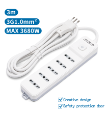 MULTIPRESA CIABATTA ELETTRICA 5 POSTI CON INTERRUTTORE GENERALE CAVO DA 3 METRI SPINA:16A 250V 2P+E PRESA:16A 250V 5-WAY P17-P11 MULTIPRESA CIABATTA ELETTRICA 5 POSTI CON INTERRUTTORE GENERALE CAVO DA 3 METRI SPINA:16A 250V 2P+E PRESA:16A 250V 5-WAY P17-P11