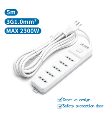 MULTIPRESA CIABATTA ELETTRICA 5 POSTI CON INTERRUTTORE GENERALE CAVO DA 5 METRI SPINA:10A 250V 2P+E PRESA:10A 250V 5-WAY P11 MULTIPRESA CIABATTA ELETTRICA 5 POSTI CON INTERRUTTORE GENERALE CAVO DA 5 METRI SPINA:10A 250V 2P+E PRESA:10A 250V 5-WAY P11