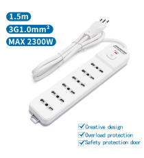 MULTIPRESA CIABATTA ELETTRICA 6 POSTI CON INTERRUTTORE GENERALE CAVO DA 1,5 METRI SPINA:10A 250V 2P+E PRESA:6-WAY P17/P11 MULTIPRESA CIABATTA ELETTRICA 6 POSTI CON INTERRUTTORE GENERALE CAVO DA 1,5 METRI SPINA:10A 250V 2P+E PRESA:6-WAY P17/P11