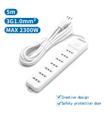 MULTIPRESA CIABATTA ELETTRICA 7 POSTI CON INTERRUTTORE GENERALE CAVO DA 5 METRI SPINA:10A 250V 2P+E PRESA:10A 250V 7-WAY P11 MULTIPRESA CIABATTA ELETTRICA 7 POSTI CON INTERRUTTORE GENERALE CAVO DA 5 METRI SPINA:10A 250V 2P+E PRESA:10A 250V 7-WAY P11