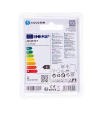 LAMPADINA PER FRIGORIFERO T22 2W E14 180 LUMEN 6500K LUCE FREDDA L51W22H22mm EQUIVALE A 19W INCADESCENZA AIGOSTAR