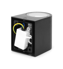 APPLIQUE NERO IN ALLUMINIO CON ATTACCO GU10 MAX 15W - PROTEZIONE IP54 DA INTERNO E DA ESTERNO MISURA L80.5W69H92mm WALL LIGHT APPLIQUE NERO IN ALLUMINIO CON ATTACCO GU10 MAX 15W - PROTEZIONE IP54 DA INTERNO E DA ESTERNO MISURA L80.5W69H92mm WALL LIGHT