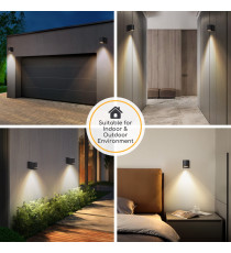 APPLIQUE NERO IN ALLUMINIO CON ATTACCO GU10 MAX 15W - PROTEZIONE IP54 DA INTERNO E DA ESTERNO MISURA L80.5W69H92mm WALL LIGHT APPLIQUE NERO IN ALLUMINIO CON ATTACCO GU10 MAX 15W - PROTEZIONE IP54 DA INTERNO E DA ESTERNO MISURA L80.5W69H92mm WALL LIGHT