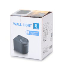 APPLIQUE NERO IN ALLUMINIO CON ATTACCO GU10 MAX 15W - PROTEZIONE IP54 DA INTERNO E DA ESTERNO MISURA L80.5W69H92mm WALL LIGHT APPLIQUE NERO IN ALLUMINIO CON ATTACCO GU10 MAX 15W - PROTEZIONE IP54 DA INTERNO E DA ESTERNO MISURA L80.5W69H92mm WALL LIGHT