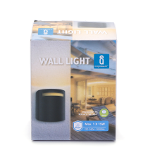 APPLIQUE NERO IN ALLUMINIO CON ATTACCO GU10 MAX 15W - PROTEZIONE IP54 DA INTERNO E DA ESTERNO MISURA L80.5W69H92mm WALL LIGHT APPLIQUE NERO IN ALLUMINIO CON ATTACCO GU10 MAX 15W - PROTEZIONE IP54 DA INTERNO E DA ESTERNO MISURA L80.5W69H92mm WALL LIGHT