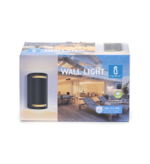 APPLIQUE NERO IN ALLUMINIO CON 2 ATTACCHI GU10 MAX 15W - PROTEZIONE IP54 DA INTERNO E DA ESTERNO MISURA L152W69H92mm WALL LIGHT APPLIQUE NERO IN ALLUMINIO CON 2 ATTACCHI GU10 MAX 15W - PROTEZIONE IP54 DA INTERNO E DA ESTERNO MISURA L152W69H92mm WALL LIGHT
