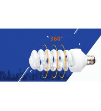 LAMPADINA LED SPIRALE B5 4.9W E14 420 LUMEN 3000K LUCE CALDA D38H108mm ANGOLO 360 GRADI EQUIVALE 37W INCADESCENZA LAMPADINA LED SPIRALE B5 4.9W E14 420 LUMEN 3000K LUCE CALDA D38H108mm ANGOLO 360 GRADI EQUIVALE 37W INCADESCENZA