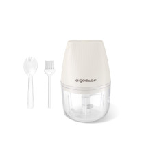 MINI TRITATUTTO SENZA FILI - RICARICABILE -  CAPACITA' 300ML - 40W BEIGE - D90H145mm - FREE BPA - FRULLATORE AIGOSTAR MINI TRITATUTTO SENZA FILI - RICARICABILE -  CAPACITA' 300ML - 40W BEIGE - D90H145mm - FREE BPA - FRULLATORE AIGOSTAR