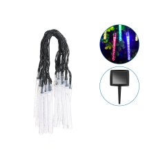 CATENA LUMINOSA LED CON PANNELLO SOLARE - LUCE MULTICOLORE IP44 20 LAMPADINE TUBETTO 5.8MT ACCENSIONE AUTOMATICA NOTTE CATENA LUMINOSA LED CON PANNELLO SOLARE - LUCE MULTICOLORE IP44 20 LAMPADINE TUBETTO 5.8MT ACCENSIONE AUTOMATICA NOTTE
