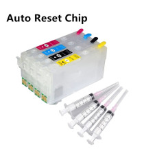 CARTUCCE VUOTE T405XL BK-C-M-Y RICARICABILI CON CHIP AUTORESETTANTI PER EPSON WORKFORCE WF 4820,4830,3825,3820,7835 T405