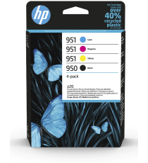 PACK ORIGINALE HP 950 951 6ZC65AE PER HP PRO8100 PRO8600E PRO8600PLUS 4 CARTUCCE HP 950BK 951C 951M 951Y