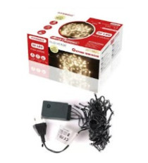CATENA LUMINOSA LED  DA 50 LUCCIOLE DA INTERNO ARRANGO 57225  5MT LUCE CALDA BIANCA 8 GIOCHI LUMINOSI - FILO VERDE 220V-240V CATENA LUMINOSA LED  DA 50 LUCCIOLE DA INTERNO ARRANGO 57225  5MT LUCE CALDA BIANCA 8 GIOCHI LUMINOSI - FILO VERDE 220V-240V