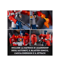 Lego Icons - Optimus Prime Transformers - modellino da costruire 2 in 1 - Lego 10302