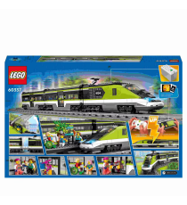 Lego City - Treno passeggeri espresso - LEGO 60337 Con locomotiva giocattolo telecomandata con luci e binari - ANNI 7+