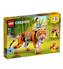 Lego Creator 3-in-1 - Tigre maestosa - Lego 31129 Si Trasforma in Tigre,Panda o Pesce Koi755pz Anni 9+