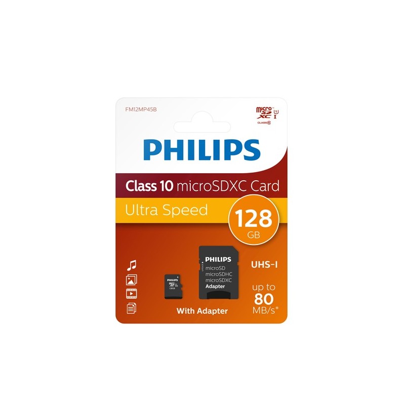 Scheda SD Philips FM12SD55B/10 - Classe 10, 128GB, Velocità Fino A 40MB/s - Foto 4