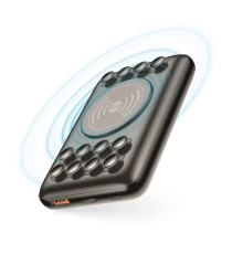 POWER BANK 10000mAh CON RICARICA WIRELESS FOREVER WTB-100 NERO - 18W - QC 3.0 RICARICA FAST - QI TECHNOLOGY - 10W WIFI CHARGING! POWER BANK 10000mAh CON RICARICA WIRELESS FOREVER WTB-100 NERO - 18W - QC 3.0 RICARICA FAST - QI TECHNOLOGY - 10W WIFI CHARGING!