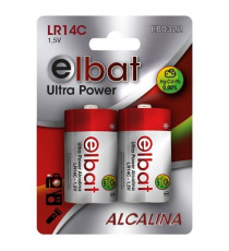 BATTERIE ELBAT EB0322 LR14C TIPO C 2PZ 2 MN1400 MEZZATORCIA ULTRA POWER ALCALINA 1,5V MEZZA TORCIA DURATA GARANTITA BATTERIE ELBAT EB0322 LR14C TIPO C 2PZ 2 MN1400 MEZZATORCIA ULTRA POWER ALCALINA 1,5V MEZZA TORCIA DURATA GARANTITA