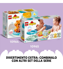 Lego Duplo - Ora del bagnetto: Isola degli animali galleggiante - LEGO 10966  giochi per vasca da bagno ANNI 1.5+