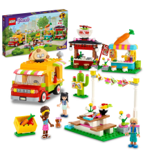 Lego Friends - Il mercato dello street food - LEGO 41701 include camion dei tacos e bar dei frullati ANNI 6+