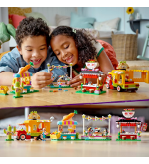 Lego Friends - Il mercato dello street food - LEGO 41701 include camion dei tacos e bar dei frullati ANNI 6+