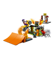 Lego City - Stunt Park - LEGO 60293 moto acrobatica giocattolo con funzione carica e vai  ANNI 5+