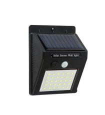 LAMPADA SOLARE LED DA PARETE ELBAT EB0393 30 LUMEN 6500K LUCE FREDDA IP44 MISURA 9.6x12.4x4.8cm APPLIQUE MURO BATTERIA 1200mAh
