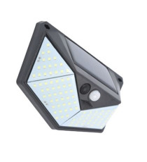 LAMPADA SOLARE LED DA PARETE A 3 LATI ELBAT EB0395 250 LUMEN 6500K LUCE FREDDA IP44 MISURA 15x10x5.5cm APPLIQUE MURO 1200mAh LAMPADA SOLARE LED DA PARETE A 3 LATI ELBAT EB0395 250 LUMEN 6500K LUCE FREDDA IP44 MISURA 15x10x5.5cm APPLIQUE MURO 1200mAh