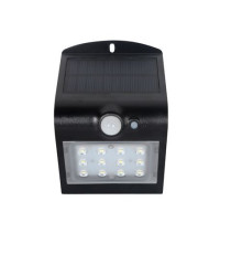 LAMPADA SOLARE LED DA PARETE DOPPIA LUCE ELBAT EB0387 220 LUMEN 6000K LUCE FREDDA E 3000K LUCE CALDA 14.5x9.6x7.9cm APPLIQUE