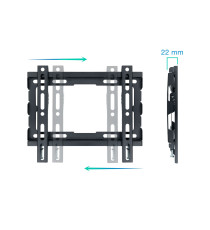 SUPPORTO STAFFA PORTA TV DA 23 A 43 POLLICI TOOQ LP1043F-B - DA 23" A 43" - PORTATA 45KG - VESA DA 50X50 A 200X200