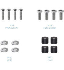 SUPPORTO STAFFA PORTA TV DA 32 A 55 POLLICI TOOQ LP4155F-B - DA 32" A 55" - PORTATA 40KG - VESA DA 200X200 A 400X400